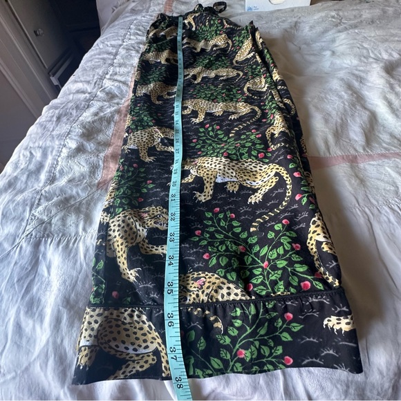 Printfresh Leopard Print Pajama Set with Green and Pink Accents - Picture 7 of 7